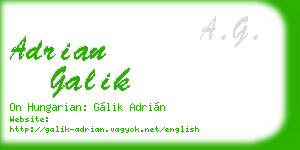adrian galik business card